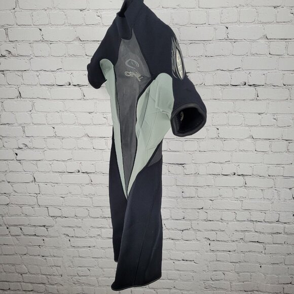 O'Neill Black & Grey Elite 2/1 MM Zipped Shorty Dive Wetsuit Youth Kids Size 8 - Picture 11 of 12